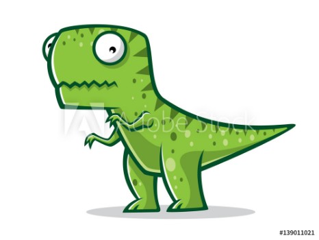 Bild på Cartoon Funny T-Rex